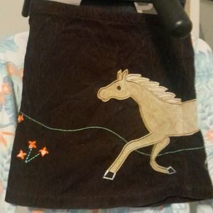 Horse girls skirt with flowers